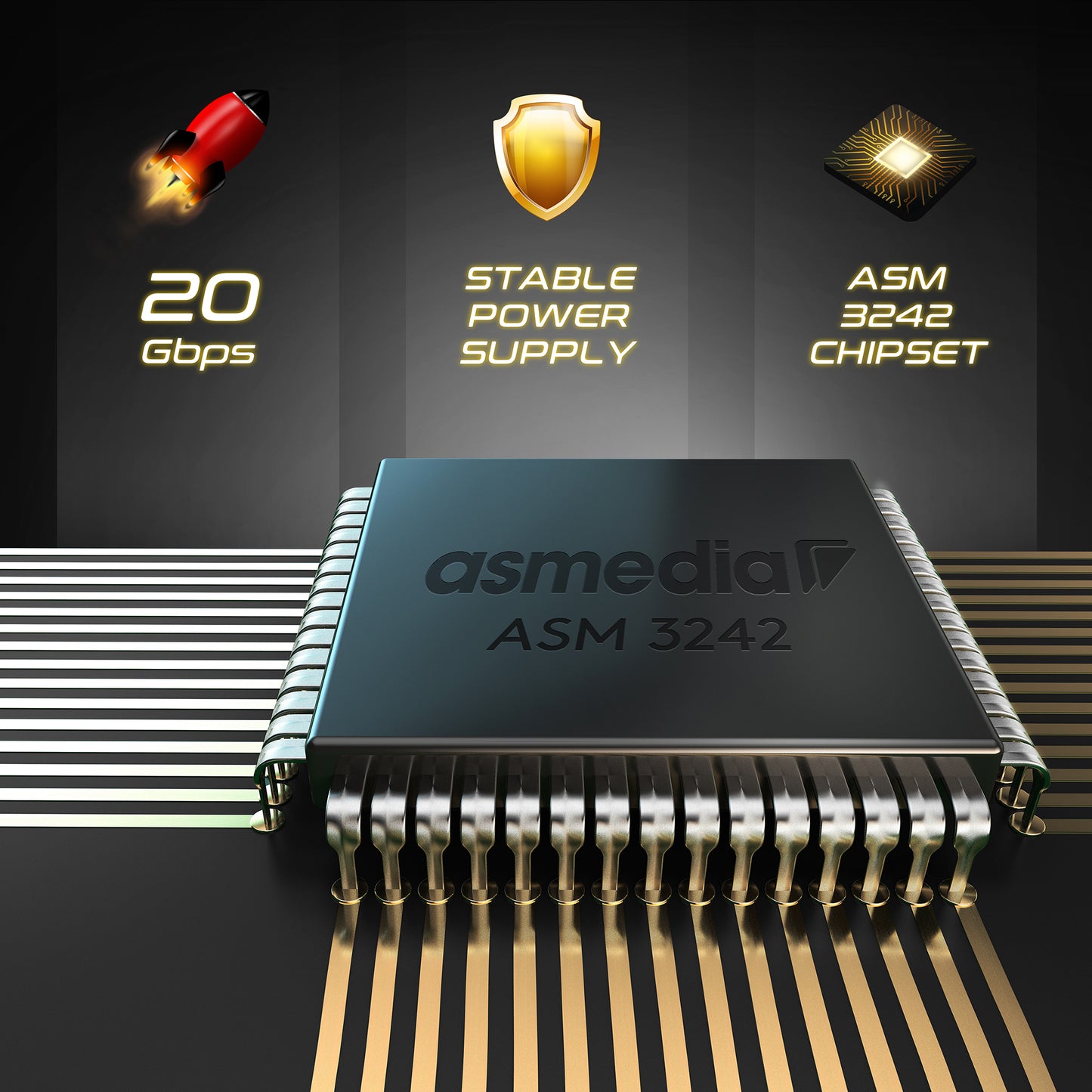 USB3.2 Gen2x2 Type-E Front Panel Internal Expansion Card