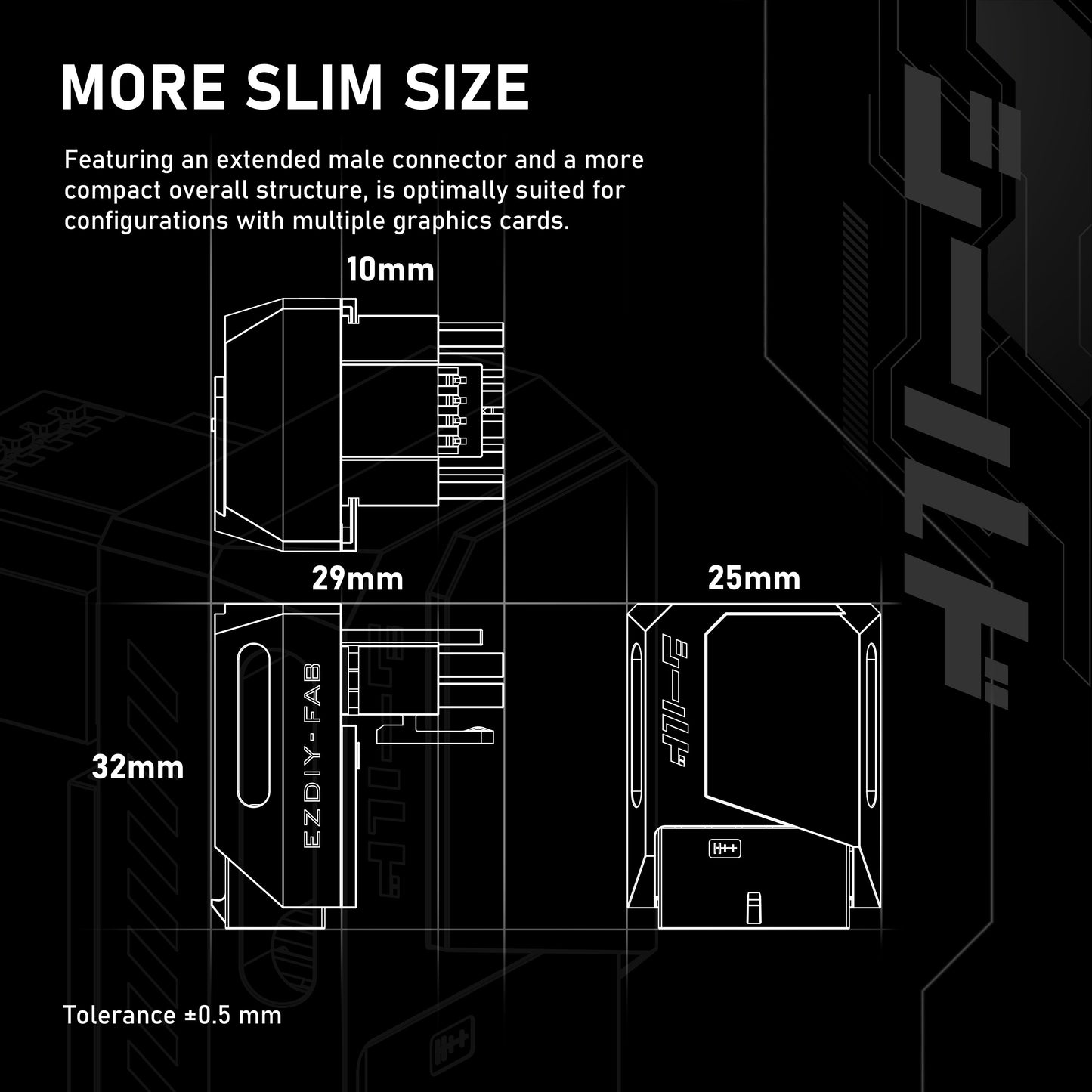 SHIELD PCIE 5.0 GPU ANGLE ADAPTER-90 Degrees RVS