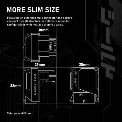 SHIELD PCIE 5.0 GPU ANGLE ADAPTER-90 Degrees RVS