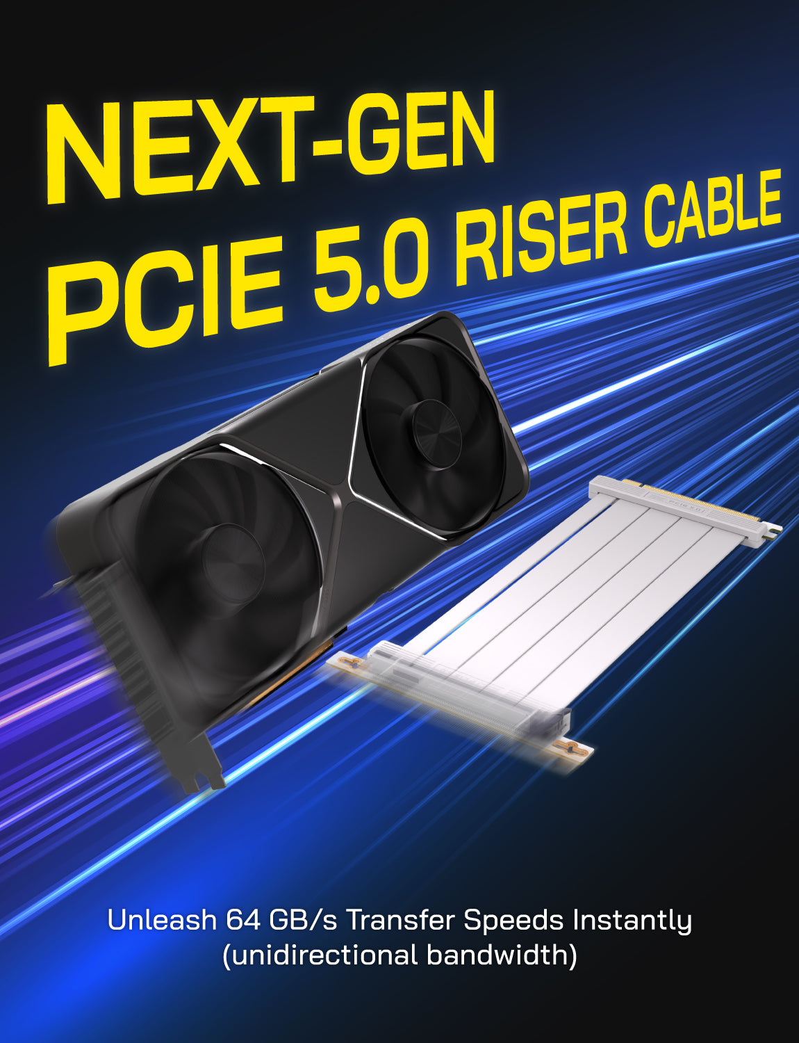 PCI-e 5.0 Riser Cable-Right Angle