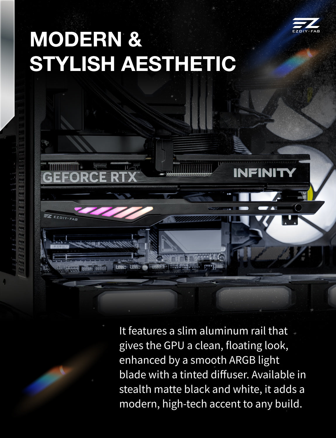 VH90 ARGB GPU Support Bracket