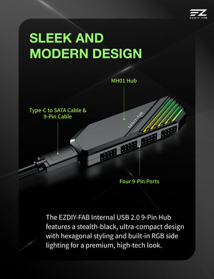 MH01 Internal USB2.0 9-Pin Hub