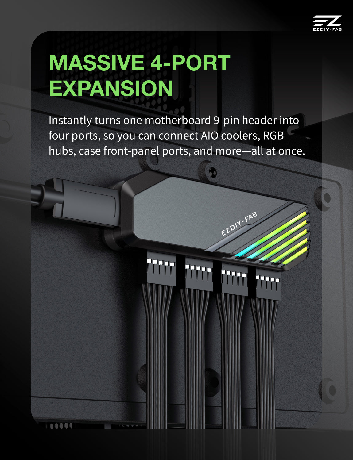 MH01 Internal USB2.0 9-Pin Hub