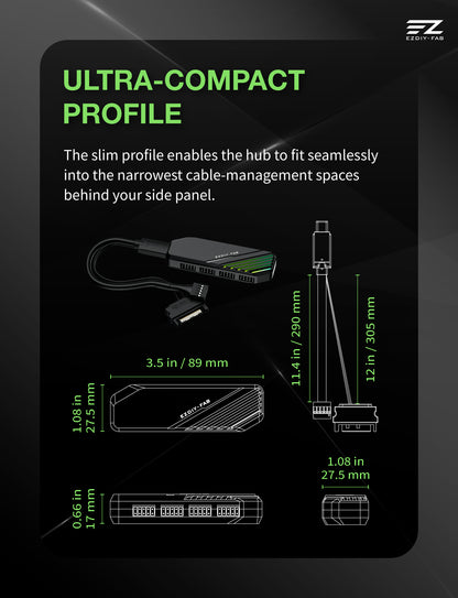 MH01 Internal USB2.0 9-Pin Hub