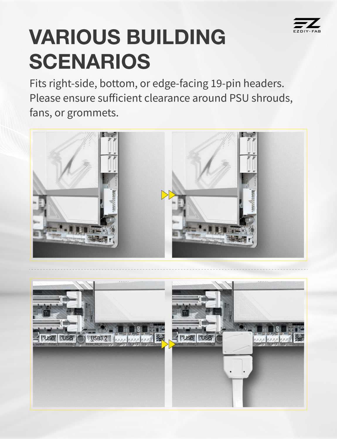 MA02 USB3.2 Gen 1 19-Pin 90 Degree L-Shape Adapter