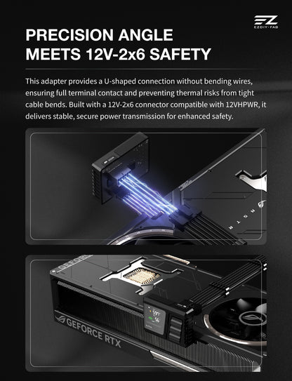 Alpha TS13 Temp-sensing U-shape GPU Power Adapter