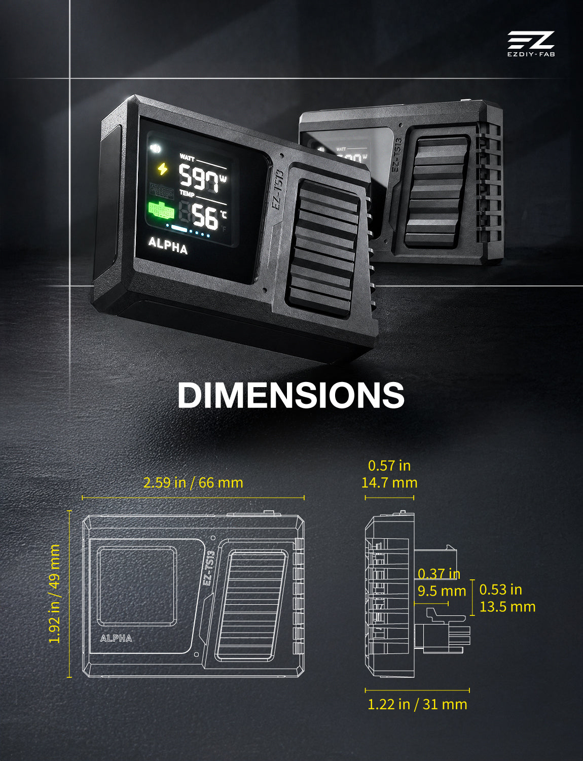 Alpha TS13 Temp-sensing U-shape GPU Power Adapter