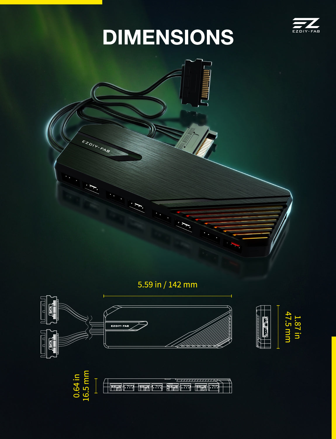 FH01 ARGB PWM Fan Hub