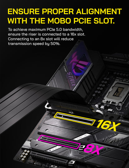 PCI-e 5.0 Riser Cable-Straight