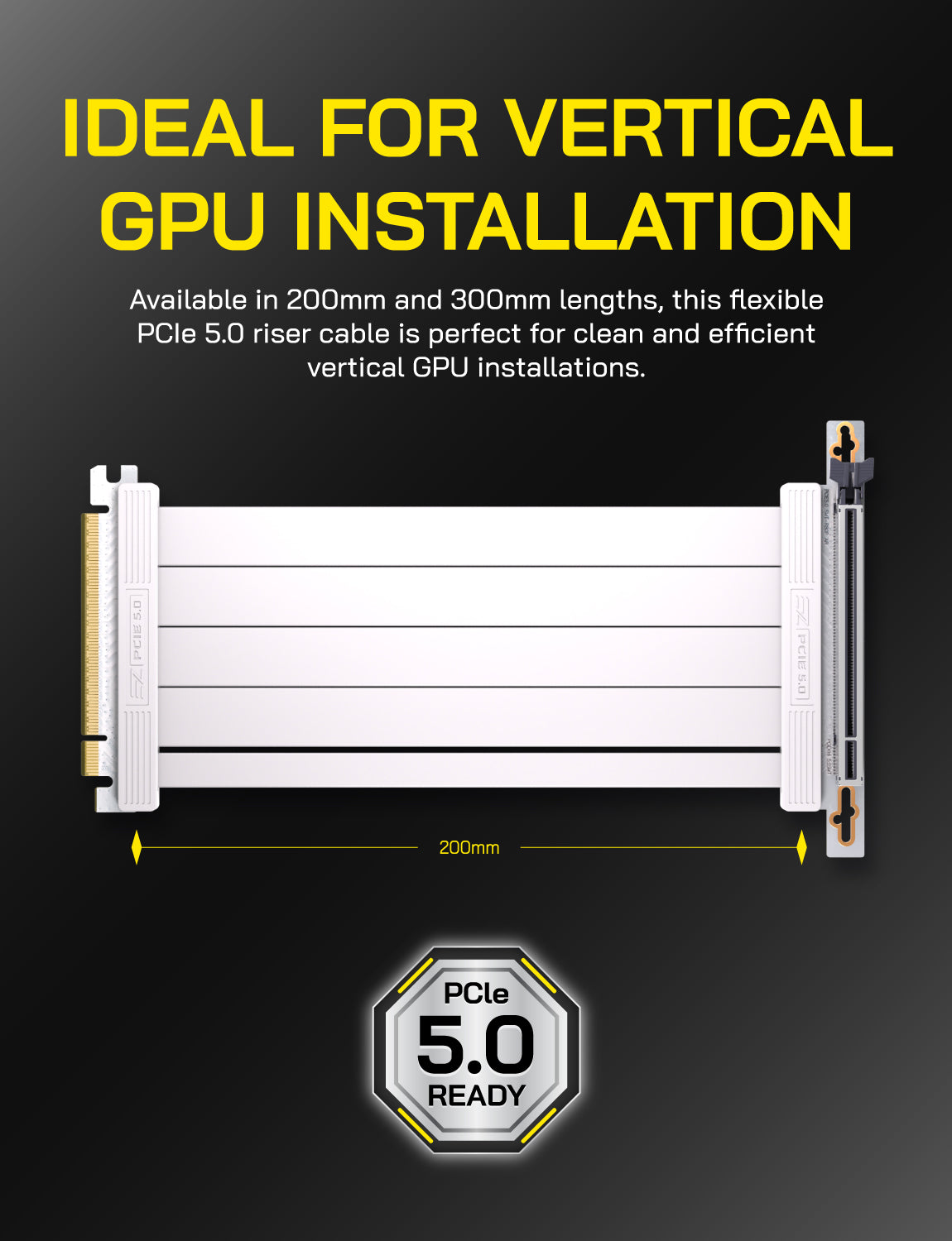 PCI-e 5.0 Riser Cable-Right Angle