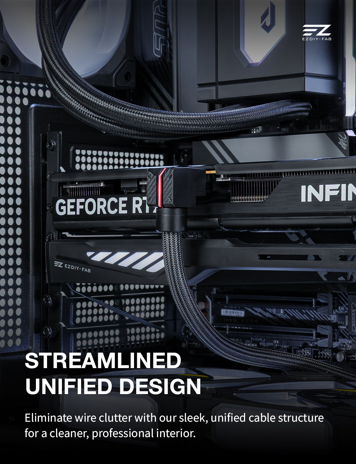 UNIFAS ARGB PCIe 8-Pin PC-Netzteil-Verlängerungskabel