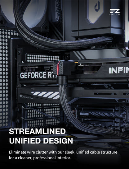 UNIFAS ARGB PCIe 8-Pin PC-Netzteil-Verlängerungskabel