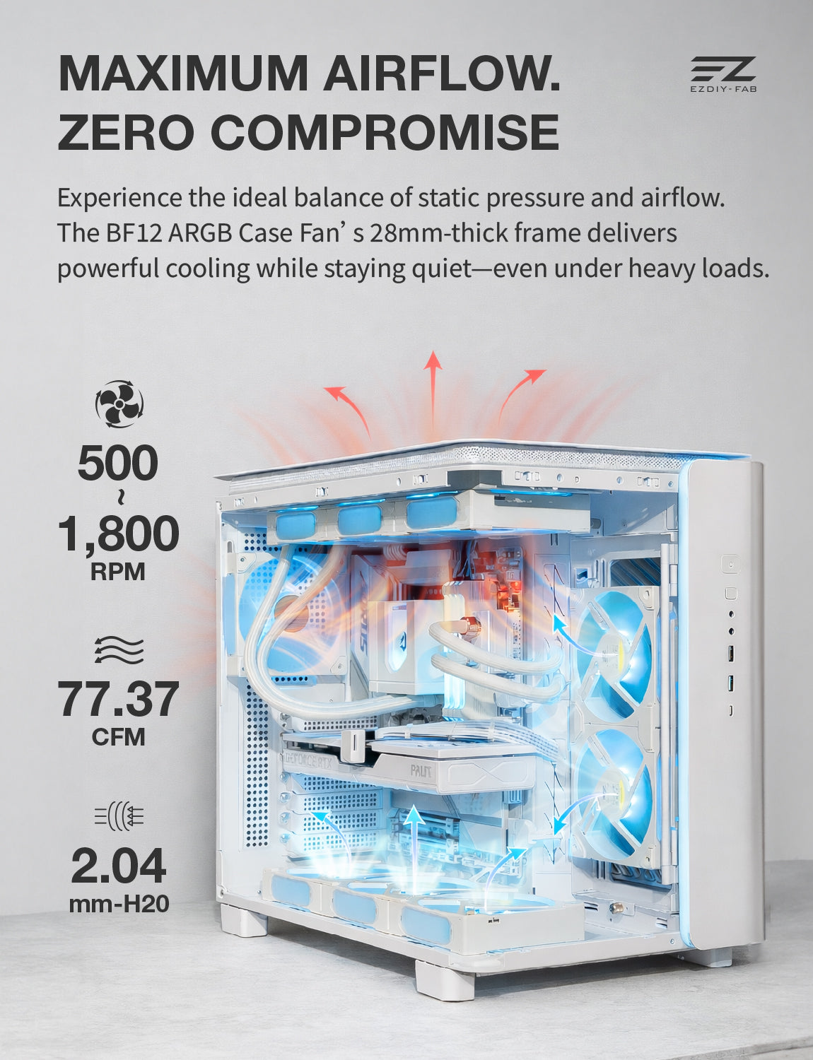 BF12 120mm All-in-One ARGB PWM Case Fan