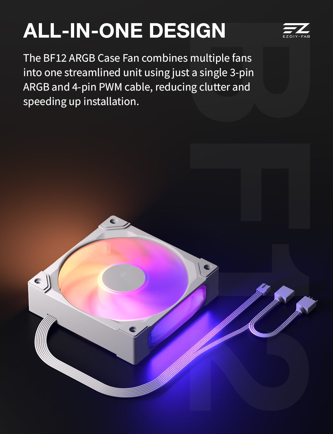 BF12 120mm All-in-One ARGB PWM Case Fan