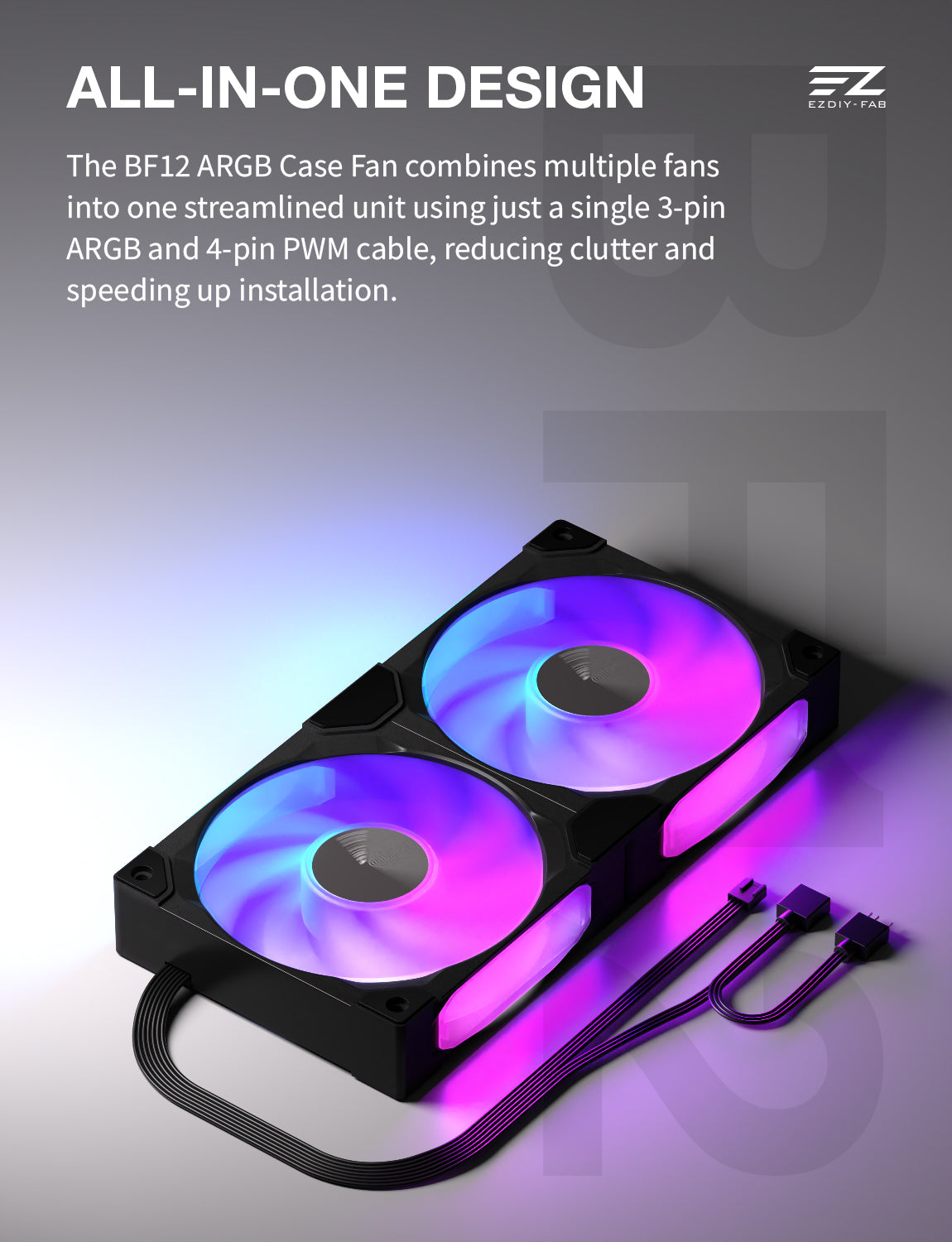BF12 240mm All-in-One ARGB PWM Case Fan
