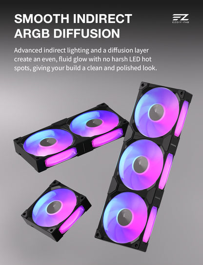 BF12 120mm All-in-One ARGB PWM Case Fan