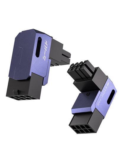 SHIELD GPU 8 Pin L Winkel 90° ADAPTER - 2er-PACK