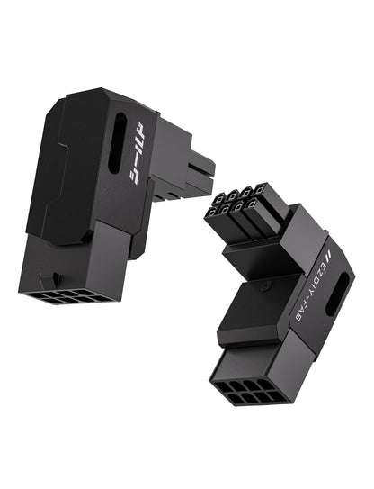 SHIELD GPU 8 Pin L Winkel 90° ADAPTER - 2er-PACK