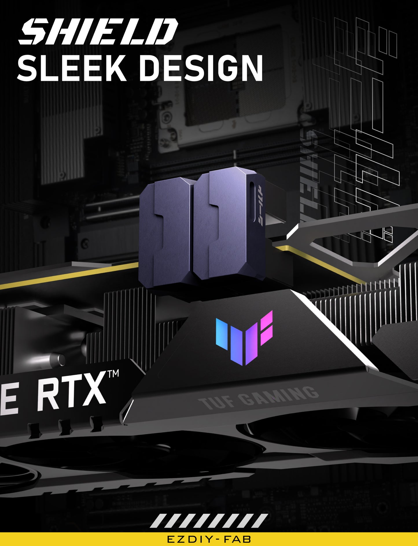 SHIELD GPU 8 Pin 180° Adapter (2 Stück)