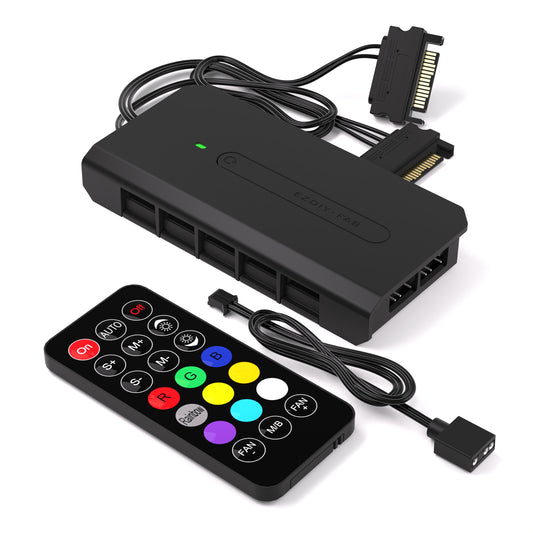 10-Port ARGB 6-PIN Lüfter-Hub-I