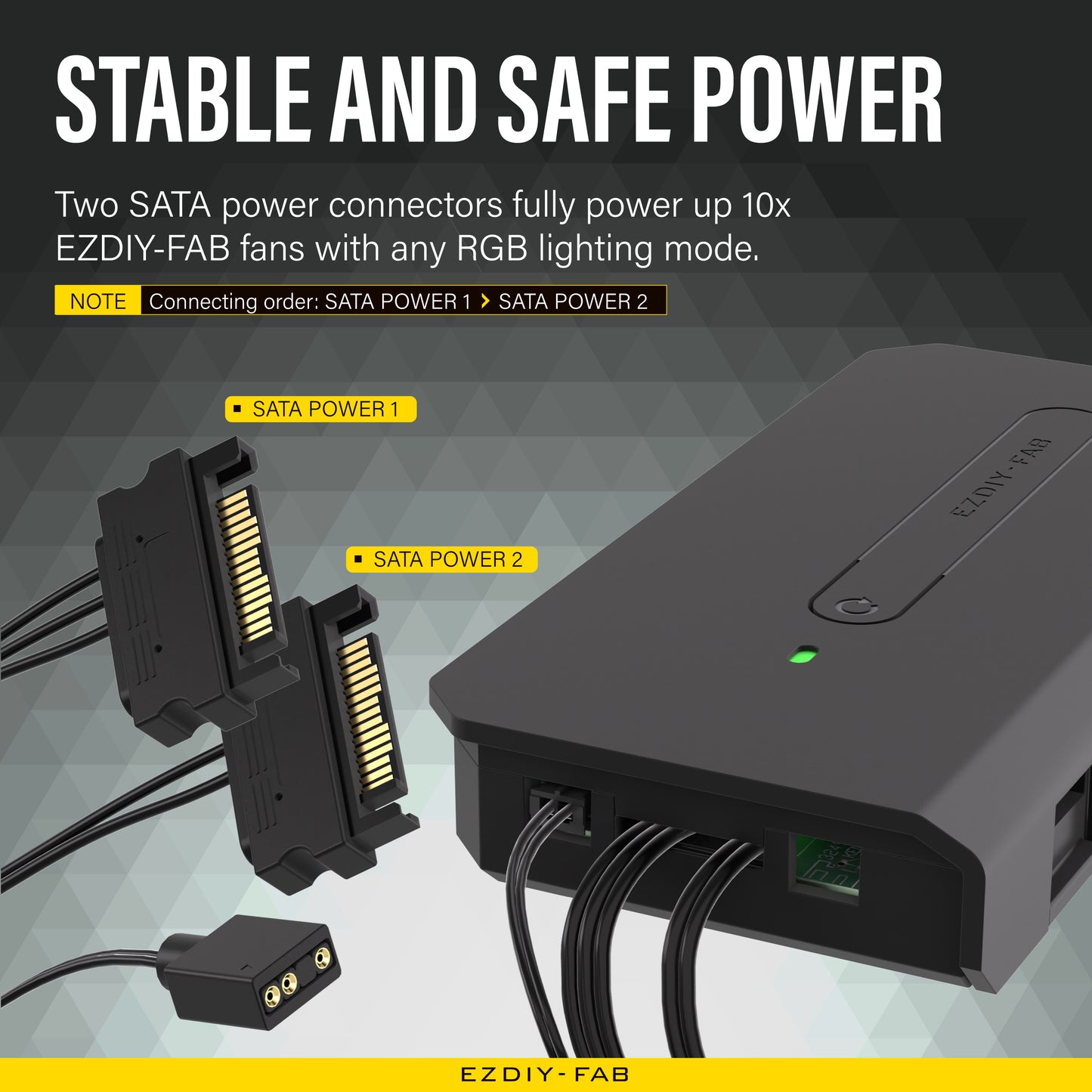 10-Port ARGB 6-PIN Lüfter-Hub-I
