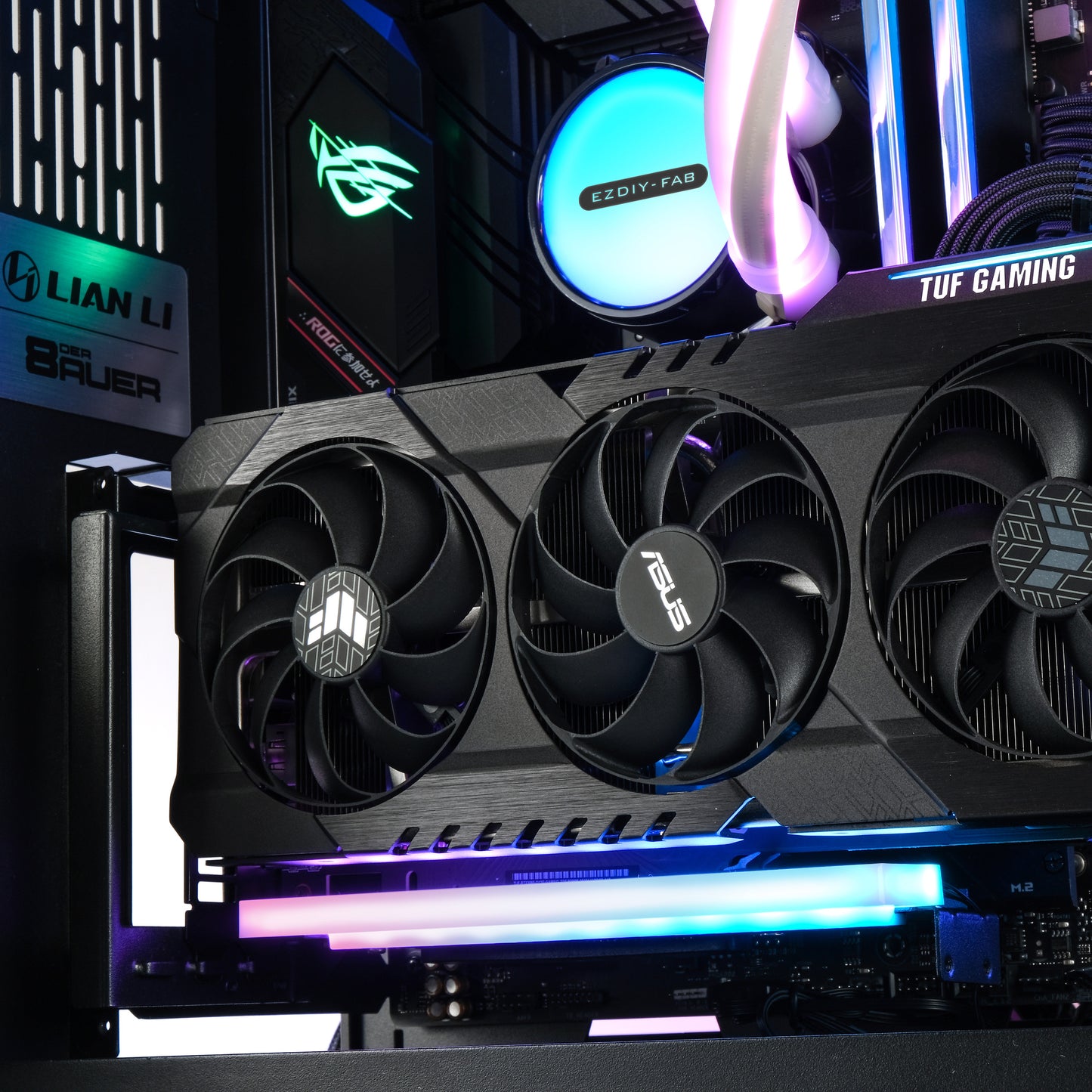 PCIE 4.0 Vertical Mount with ARGB Module