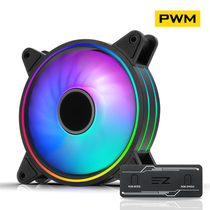 Moonlight 120mm RGB Gehäuselüfter mit PWM-Lüfter-Hub