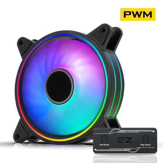 Moonlight 120mm RGB Case Fan with PWM Fan HUB