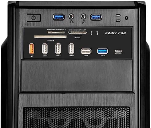 5,25 Zoll PC Frontpanel Interner Kartenleser USB-Hub, USB 3.1 Gen2 Typ-C Anschluss