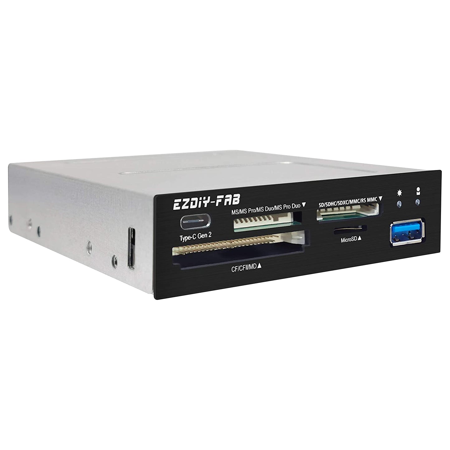 3,5-Zoll-PC-Frontpanel, interner Kartenleser USB-HUB, USB 3.1 Gen2 Typ-C-Anschluss, USB 3.0