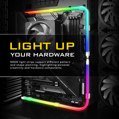 Premium PC ARGB Lighting Strip and Mounting Clip