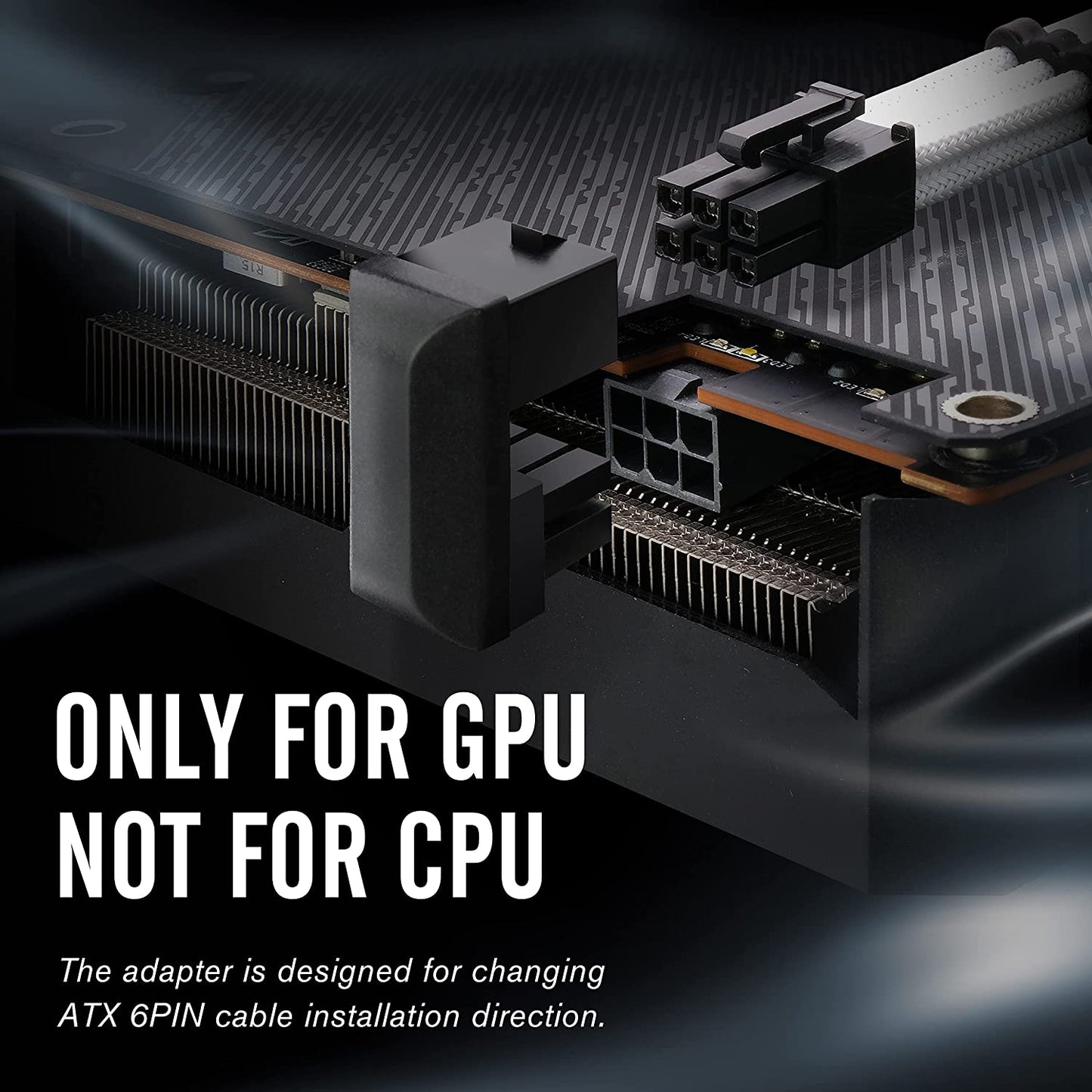 GPU 6-Pin U-Turn 180°-Anschluss (Standard+Reverse) – 2er-PACK
