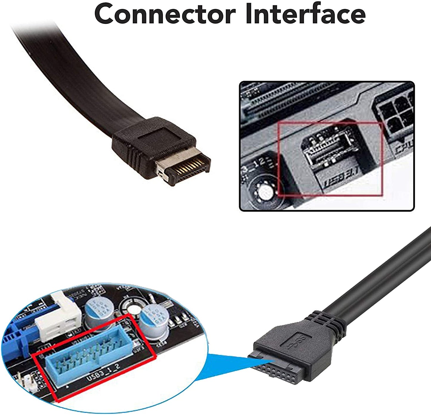 3,5-Zoll-PC-Frontpanel, interner Kartenleser USB-HUB, USB 3.1 Gen2 Typ-C-Anschluss, USB 3.0