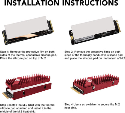High Performance M.2 SSD Heatsink