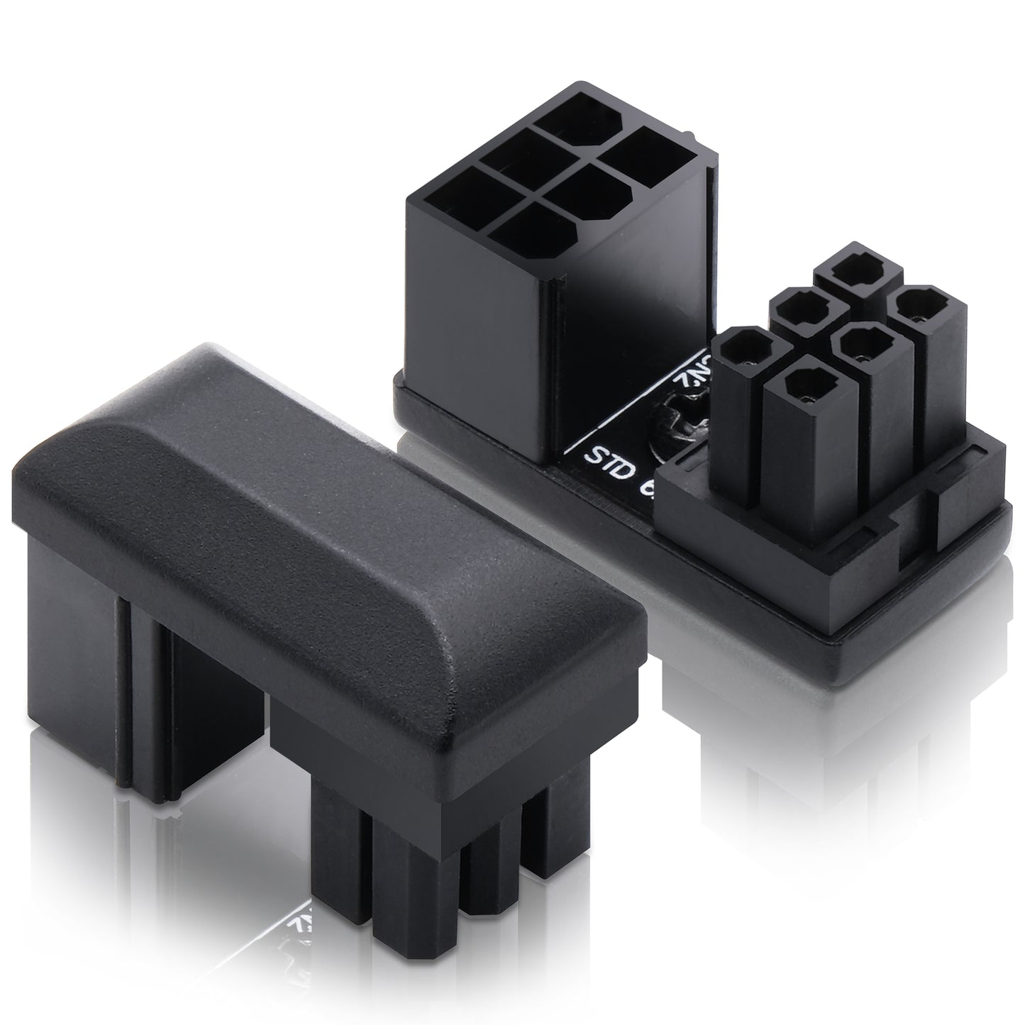 GPU 6-Pin U-Turn 180°-Anschluss (Standard+Reverse) – 2er-PACK