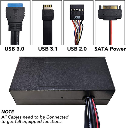 5,25 Zoll PC Frontpanel Interner Kartenleser USB-Hub, USB 3.1 Gen2 Typ-C Anschluss
