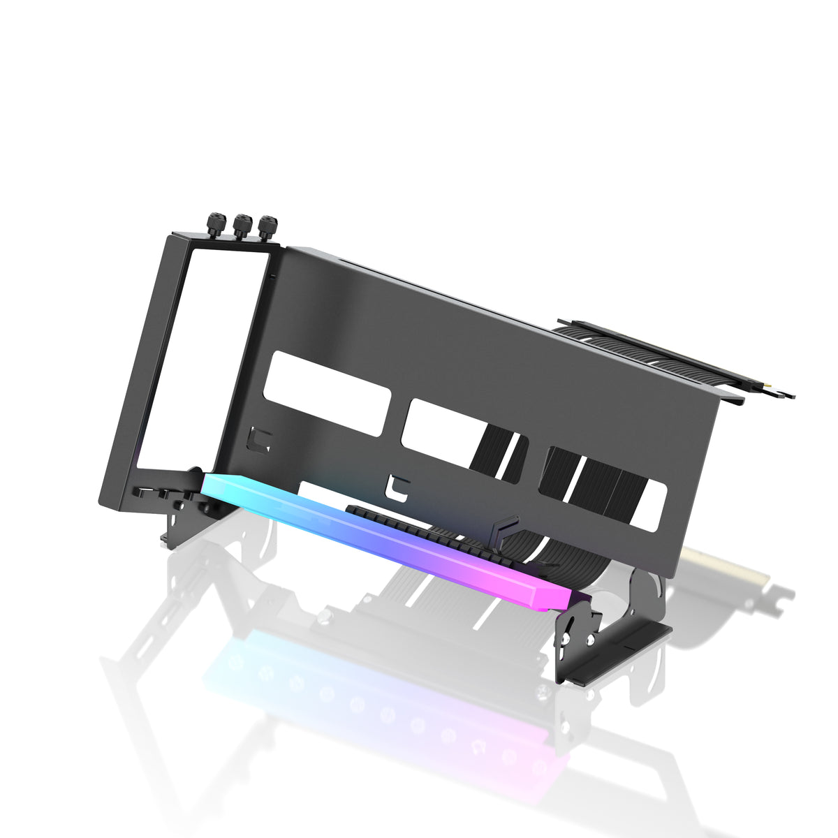 PCIE 4.0 Multi-Angle GPU MOUNT WITH ARGB MODULE