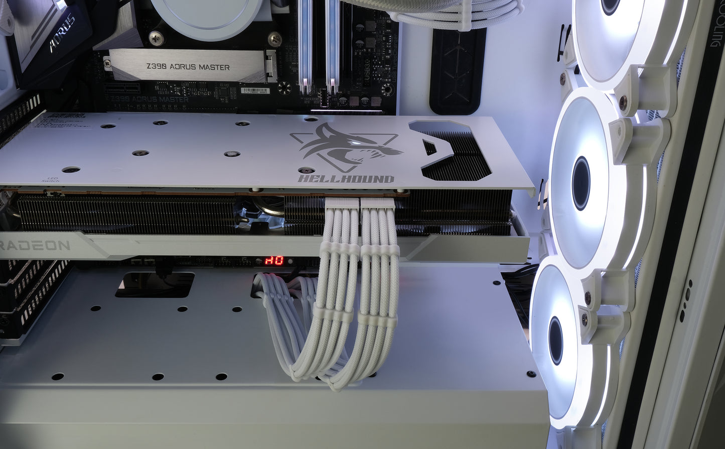 16 AWG NYLON PSU EXTENSION - WHITE CONNECTOR
