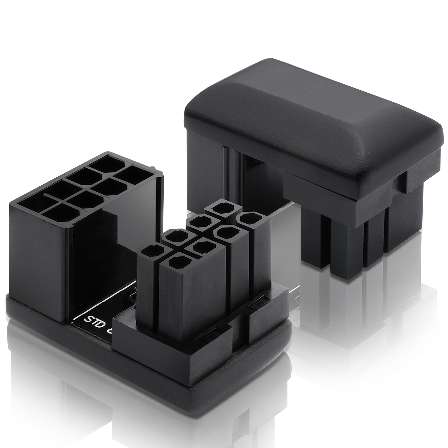 GPU 8 Pin U Turn 180° Connector (Standard) - 2 PACK