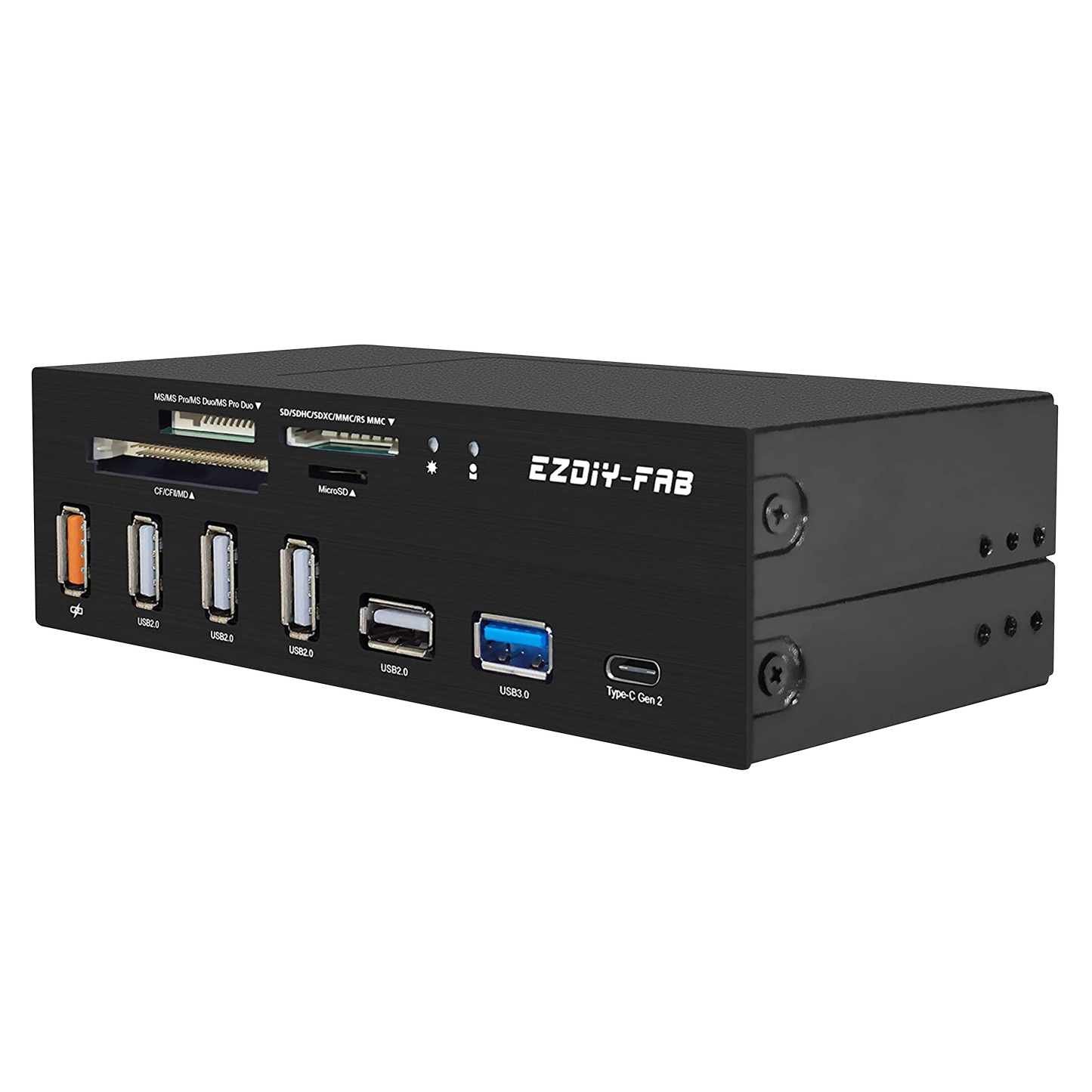 5,25 Zoll PC Frontpanel Interner Kartenleser USB-Hub, USB 3.1 Gen2 Typ-C Anschluss