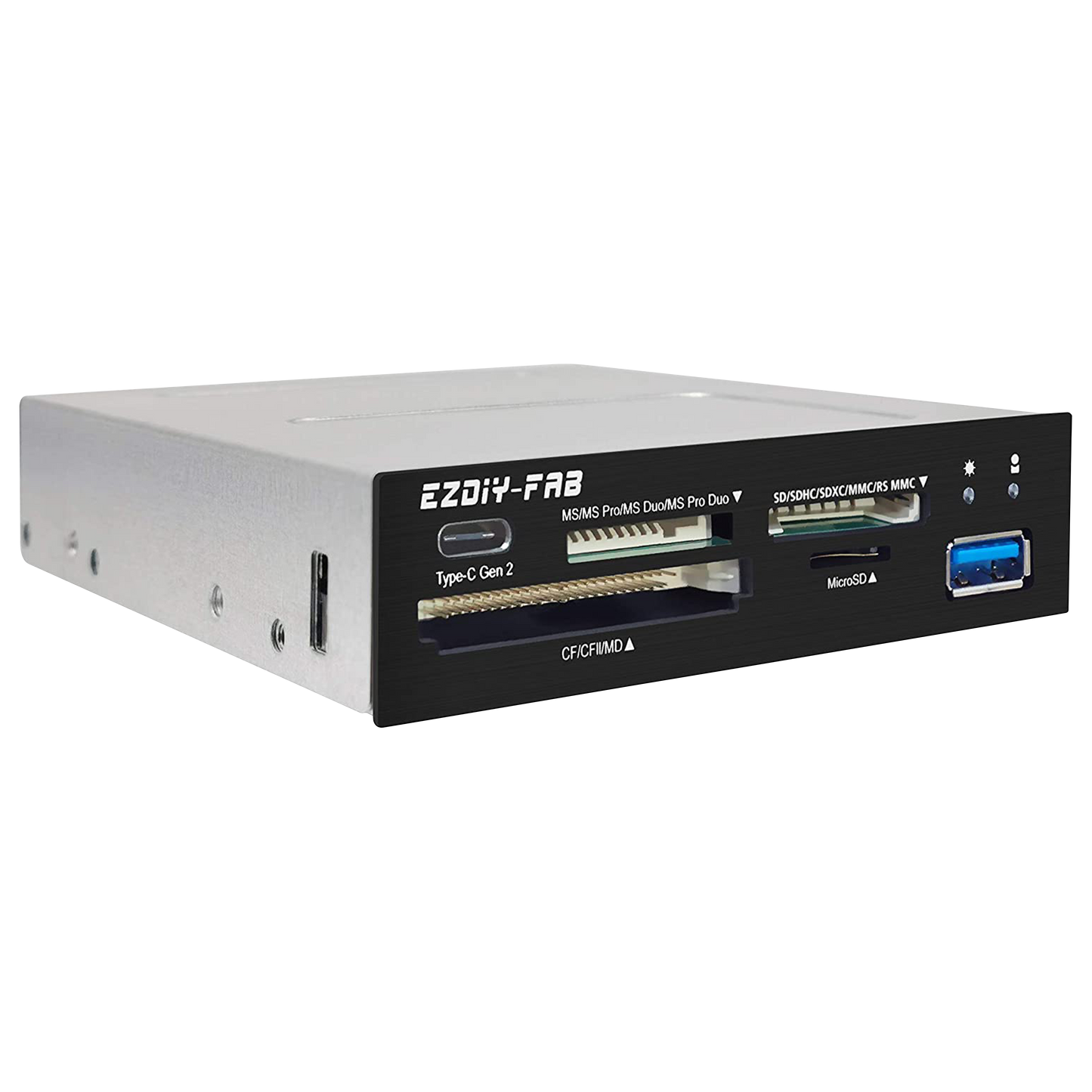 3,5-Zoll-PC-Frontpanel, interner Kartenleser USB-HUB, USB 3.1 Gen2 Typ-C-Anschluss, USB 3.0