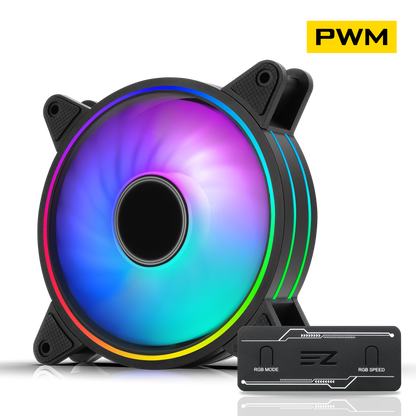 Moonlight 120mm RGB Gehäuselüfter mit PWM-Lüfter-Hub