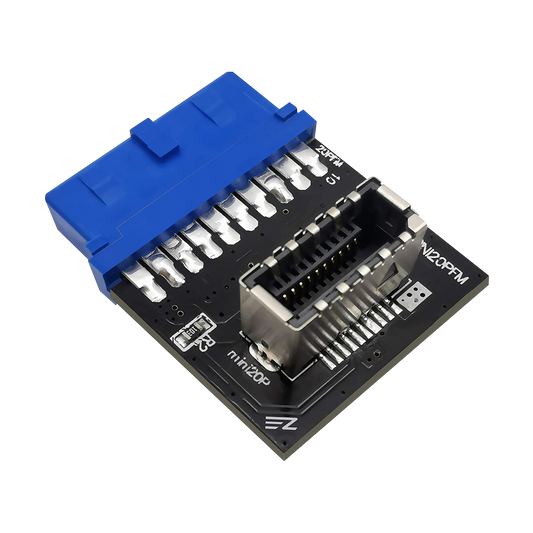 USB 3.0 (3.1 Gen 2) Internal (19-Pin) Header to USB 3.1/3.2 Type-C (20-Pin) A-Key Front Panel Adapter