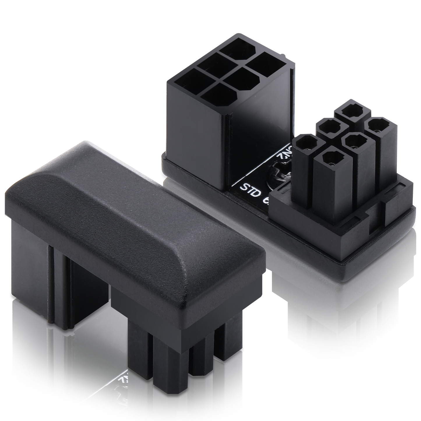 GPU 6-Pin U-Turn 180°-Anschluss (Standard+Reverse) – 2er-PACK