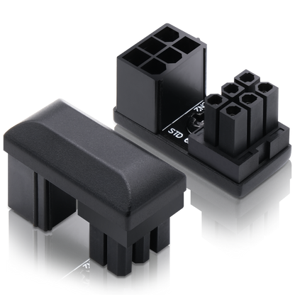 GPU 6-Pin U-Turn 180°-Anschluss (Standard+Reverse) – 2er-PACK
