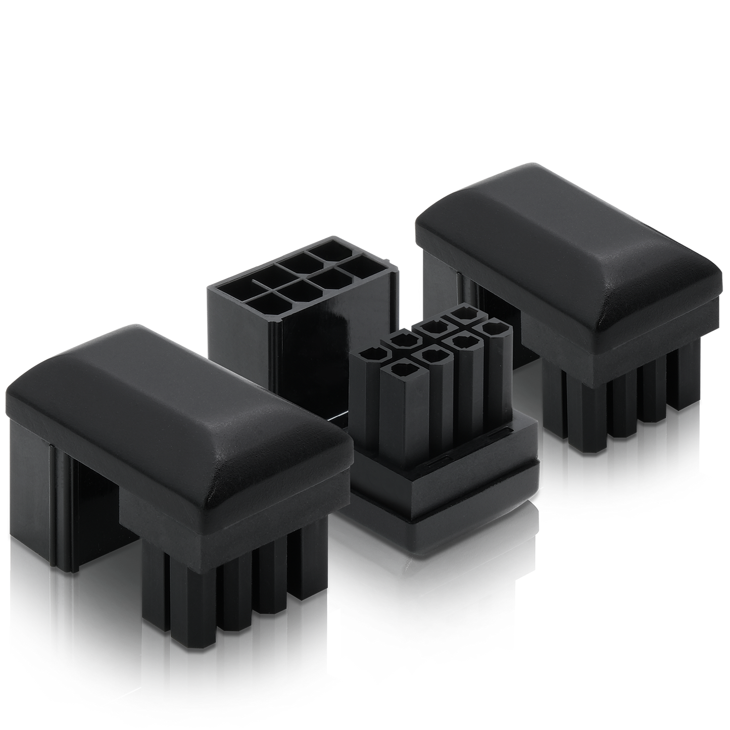 GPU 8 Pin U Turn 180° Connector (Reverse) - 3 PACK